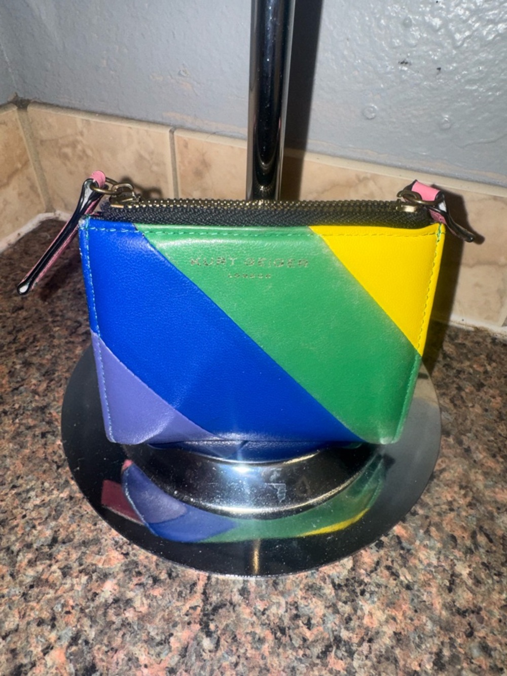 Kurt Geiger multi color compact wallet EUC